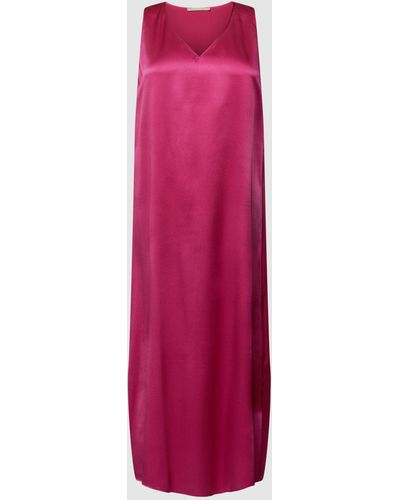 The Mercer N.Y. (The Mercer) N.Y. Kleid aus Seide mit V-Ausschnitt - Pink