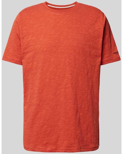 Fynch-Hatton T-shirt Met Logostitching - Rood