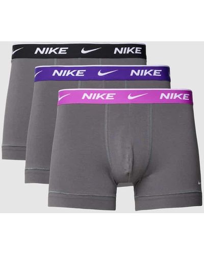 Nike Trunks mit Label-Detail im 3er-Pack - Lila