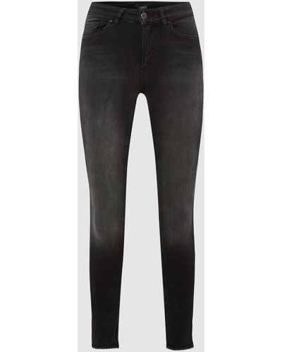ONLY Stone Washed Skinny Fit Jeans - Schwarz