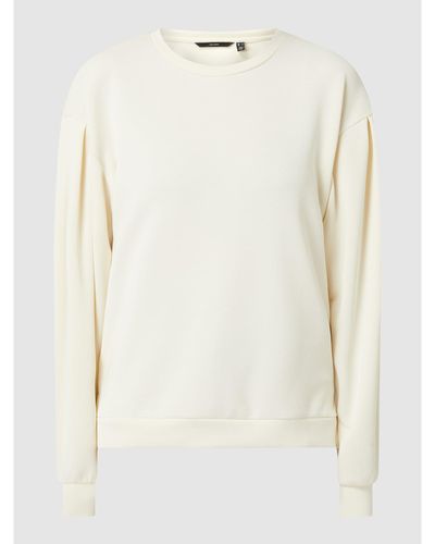 Vero Moda Sweatshirt mit überschnittenen Schultern Modell 'Ena' - Weiß