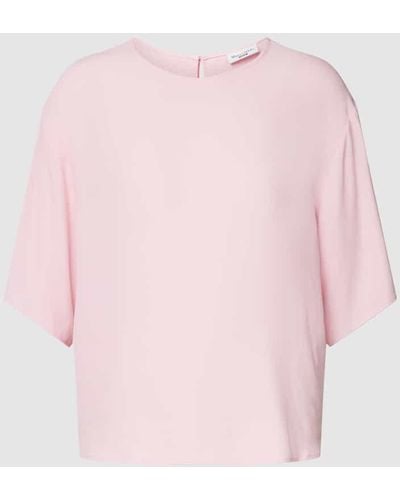 Marc O' Polo Blusenshirt mit Rundhalsausschnitt - Pink