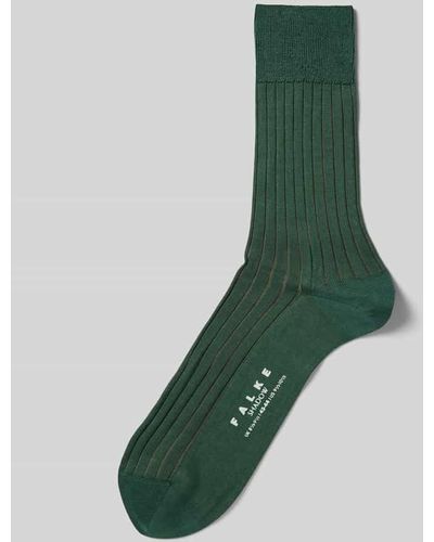 FALKE Socken aus reiner Baumwolle Modell 'Shadow' - Grün