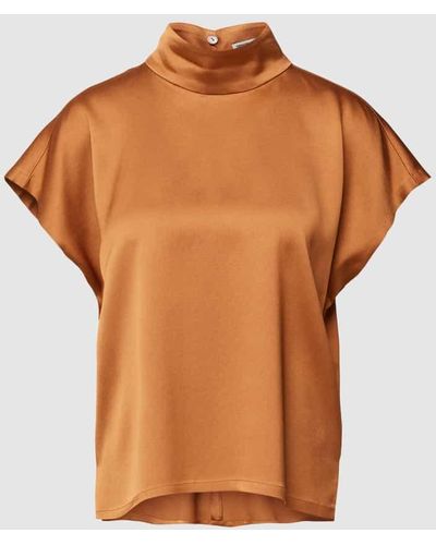 DRYKORN Blusenshirt mit rückseitigem Knopfverschluss Modell 'ALARIA' - Orange