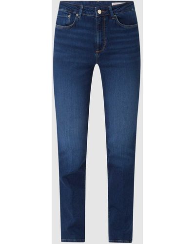 S.oliver Slim Fit Bootcut Jeans Met Stretch - Blauw