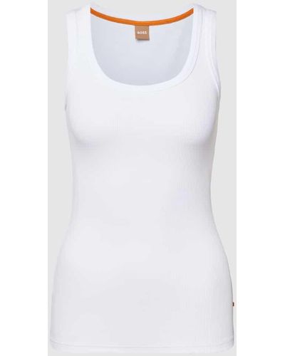 BOSS Unterhemd mit Rundhalsausschnitt Modell 'Ematite' - Weiß