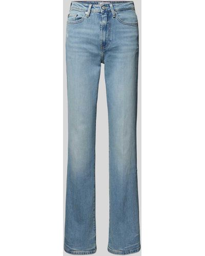 Tommy Hilfiger Bootcut Fit Jeans im Destroyed-Look - Blau