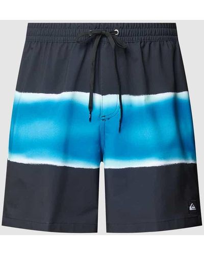 Quiksilver Badehose mit Allover-Muster Modell 'VOLLEY' - Blau