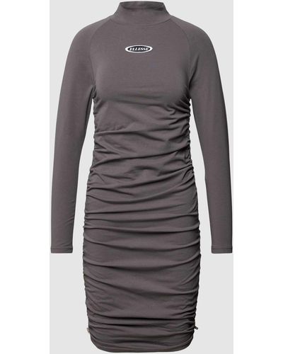 Ellesse Knielanges Kleid mit Label-Patch Modell 'DRIANNA DRESS' - Grau