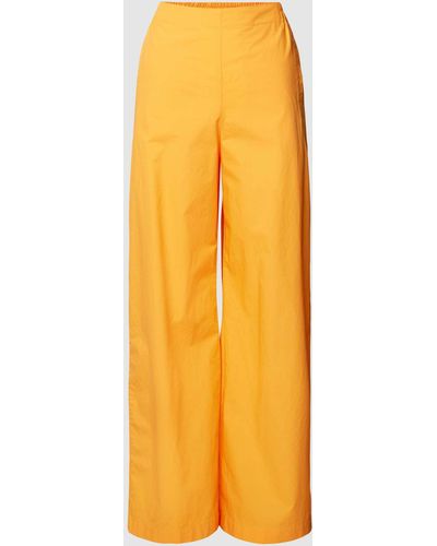 Marc O' Polo Hose aus Baumwolle mit elastischem Bund - Gelb