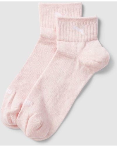 PUMA Socken mit Logo-Print im 2er-Pack - Pink