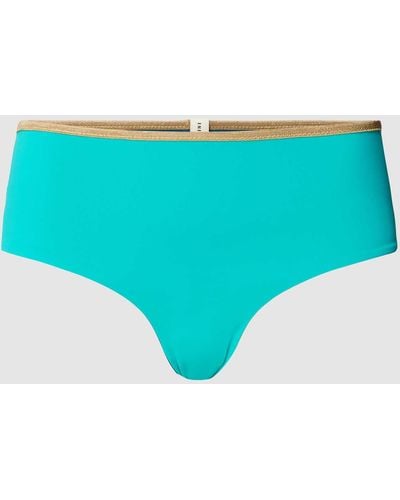 MYMARINI Bikini-Hose mit Label-Detail Modell 'SHINE' - Blau