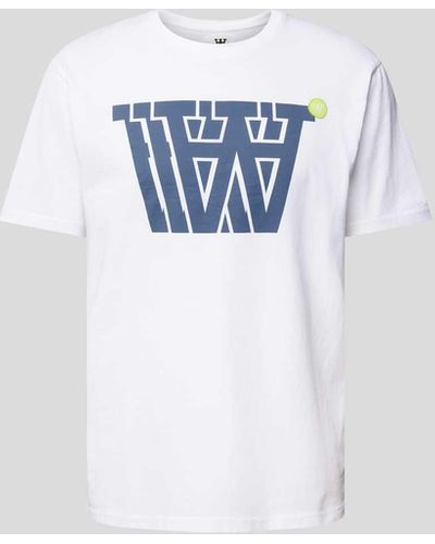 WOOD WOOD T-shirt Met Labelprint - Wit