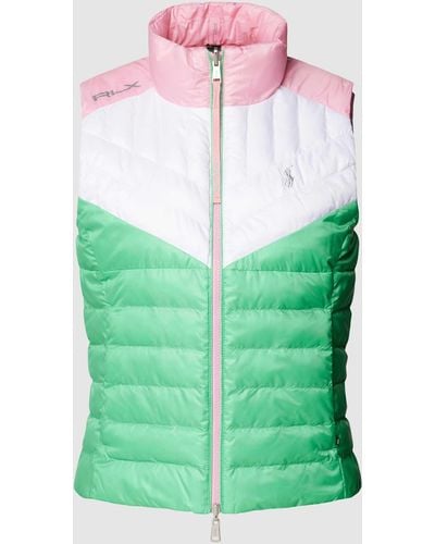 Polo Ralph Lauren Steppweste im Colour-Blocking-Design - Grün