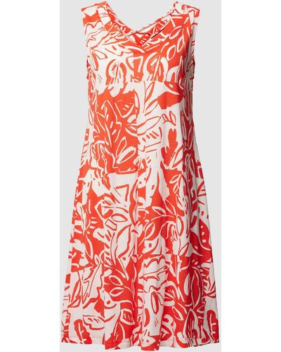 S.oliver Mini-jurk Met V-hals - Rood