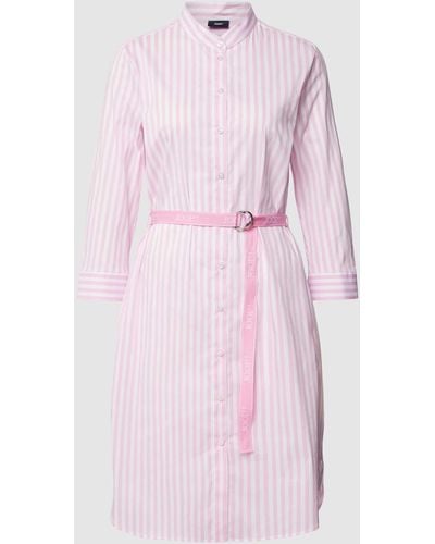 Joop! Hemdblusenkleid mit Streifenmuster Modell 'Dara' - Pink