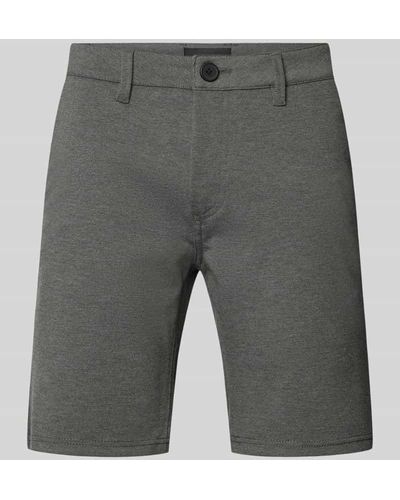 Blend Regular Fit Shorts mit Eingrifftaschen - Grau
