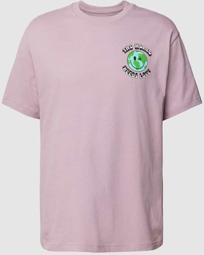Champion T-Shirt mit Label-Print Modell 'ECO FUTURE CIROLAR' - Pink