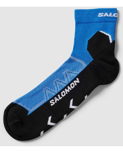 Salomon Socken mit Label-Details Modell 'SPEEDCROSS' - Blau