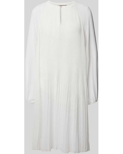 christian berg Mini-jurk Met Plissévouwen - Wit