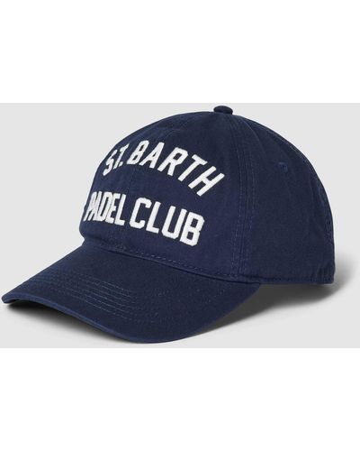 Mc2 Saint Barth Basecap mit Label-Stitching Modell 'CATCHER' - Blau
