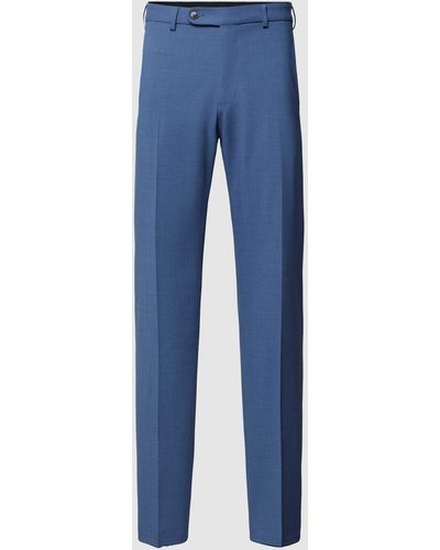DIGEL Slim Fit Pantalon Met Knoopsluiting - Blauw