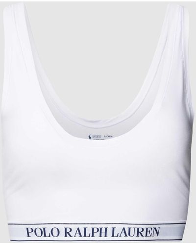 Polo Ralph Lauren Bralette mit Label-Stitching - Weiß