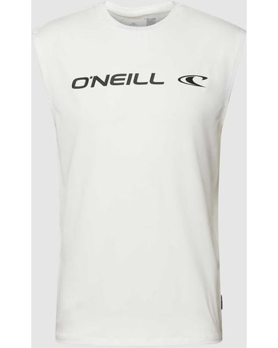 O'neill Sportswear Tanktop Met Labelprint - Wit