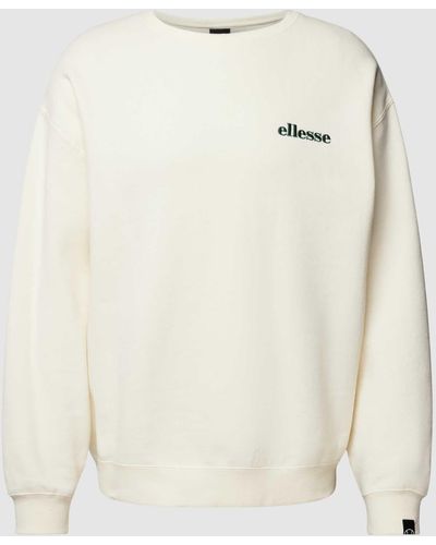 Ellesse Sweatshirt mit Label-Stitching Modell 'AURELIO' - Natur