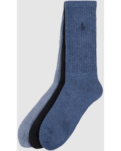 Polo Ralph Lauren Socken mit Stretch-Anteil im 3er-Pack - Blau