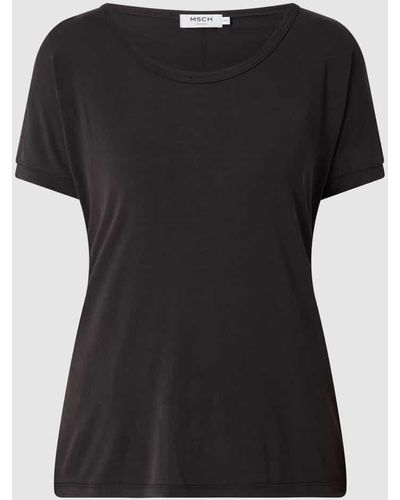 MSCH Copenhagen Shirt aus Modalmischung Modell 'Fenya' - Schwarz