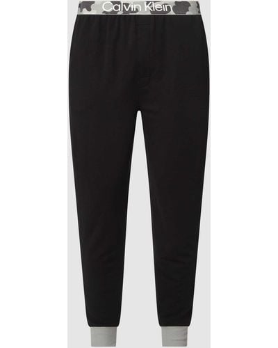 Calvin Klein Pyjama-Hose mit Stretch-Anteil - Schwarz