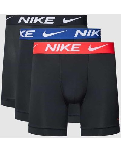Nike Boxershorts mit elastischem Logo-Bund im 3er-Pack - Grau