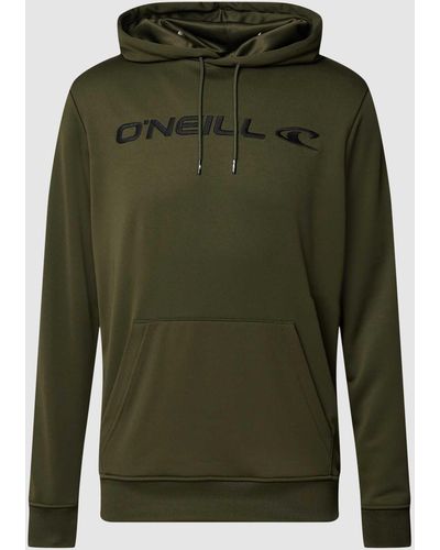O'neill Sportswear Hoodie Met Labelstitching - Groen