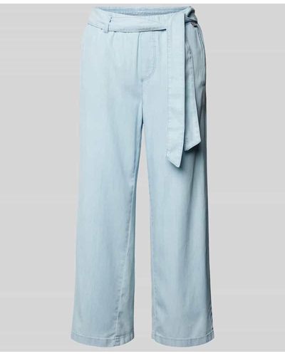 Marc Cain Jeans mit Bindegürtel Modell 'Washington' - Blau