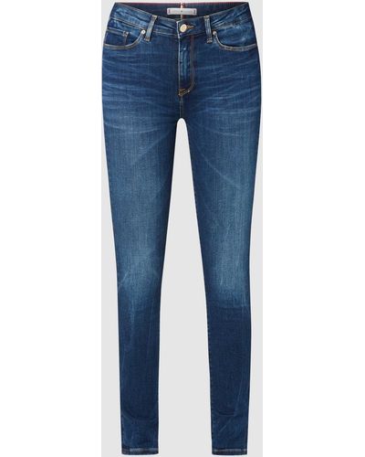Tommy Hilfiger Como Heritage Faded Skinny Fit Jeans - Blauw
