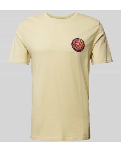 Rip Curl T-Shirt mit Label-Print Modell 'PASSAGE' - Natur