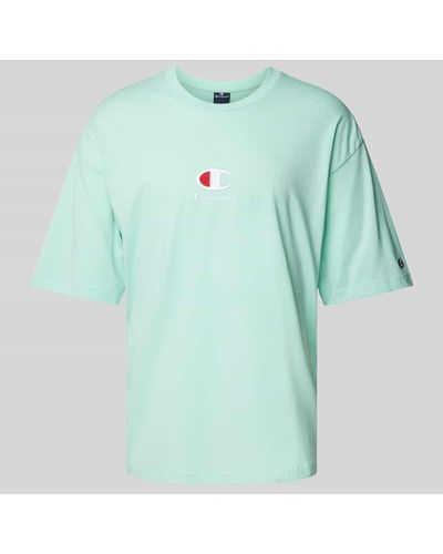 Champion T-Shirt mit Logo-Stitching - Grün