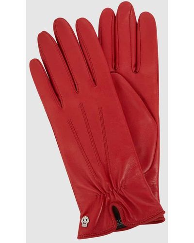 Roeckl Sports Handschuhe aus Leder - Rot