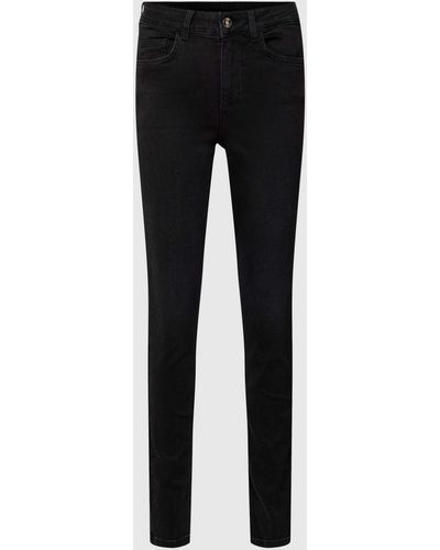 Liu Jo Skinny Fit Jeans mit Kontrastnähten - Schwarz