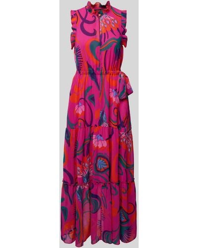 Ouí Maxi-jurk Met Druppelvormige Hals - Roze