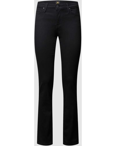 Lee Jeans Slim Fit Jeans Met Stretch, Model 'elly' - Zwart