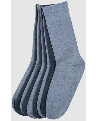 Camano Socken mit Rippenbündchen im 9er-Pack - Blau