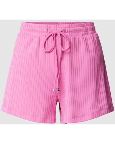 Guess Shorts mit Rippenstruktur Modell 'SAMANTHA' - Pink