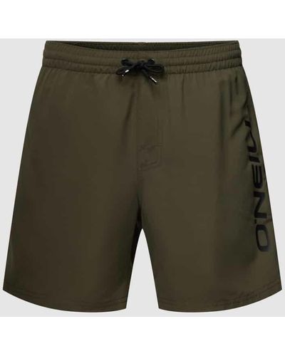 O'neill Sportswear Badehose mit Label-Print Modell 'Cali' - Grün