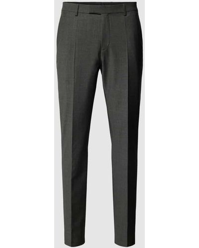 Pierre Cardin Anzughose mit Bügelfalten Modell 'Ryan' - Schwarz