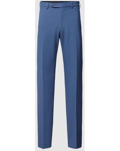 DIGEL Slim Fit Anzughose mit Knopfverschluss - Blau