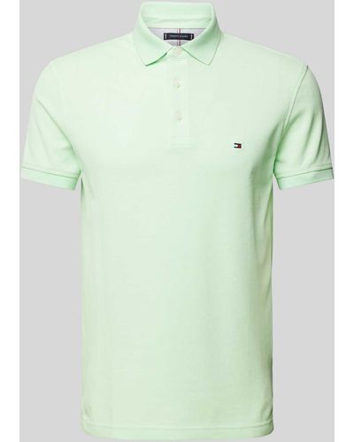 Tommy Hilfiger Poloshirt mit Label-Stitching - Grün