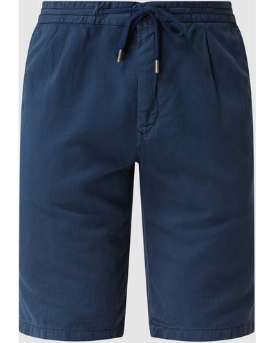 Windsor. Shorts mit Leinen-Anteil - Blau
