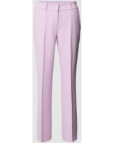 Cambio Stoffhose mit Bügelfalten Modell 'FARAH' - Pink